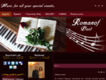 Romanof Duet ποιοτική Ζωντανή μουσική εκδηλώσεις Χορογραφίες πιάνο
