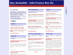 France Info - Portail Actualiteacute; et Info Rss du jour | Rss Actualiteacute;
