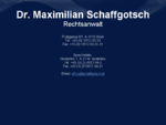 Rechtsanwalt Dr. Maximilian Schaffgotsch