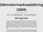 Sökmotormarknadsföring (SEM) - Sök. SEO. SEM. AdWords. Copy.