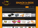 SNACK in BOX Solution de packaging pour la restauration, les traiteurs