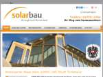 Wintergarten Aktuelles - Wien Niederösterreich Krems - Sonnenwohnen - Solarbau BauGmbH