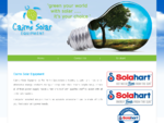Cairns Solar Equipment solar power products - Solahart hot water systems, generators, alternative