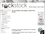 Rockstock - Biodegradable paper made from stone.