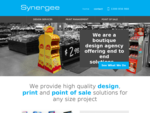 Synergee - Print Management, Point Of Sale Display Solutions, Graphic Design and Web Design Servic
