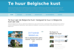 Te huur aan de Belgische Kust - Appartement huis villa studio te huur Belgische kust | ...
