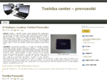 Toshiba center - prenosniki
