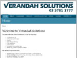 Verandah Solutions Home
