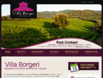 Villa Borgeri Agritourism in Tuscany | Agritourism wine shop and wine tastings | official site
