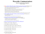 WAVERIDER - Wireless Communication and Satellite Receiver Equipment