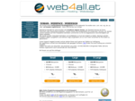 Domain registieren mit Web4all.at, Webhosting und Hosted Exchange