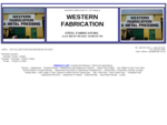 Western Fabrication Home Page