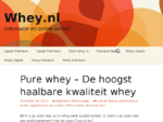 Whey. nl - Informatie en online winkel in whey eiwit