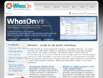 WhosOn Klepet Podpora Pomoč v živo Live Support Chat Tracking Online marketing CRM