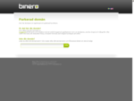 Binero Webbhotell - vänligast på webben