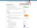 APCHI2012 The 10th Asia Pacific Conference on Computer Human Interaction