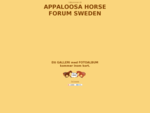 Välkommen till Appaloosa Horse Forum Sweden