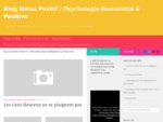 Blog Notes Positif  Psychologie Humaniste  Positive