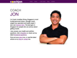 coach jonathan wong , owner of genesis gym, author of quot;the happy bodyquot; is a strength and n