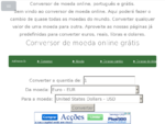 Conversor de moeda online Português grátis