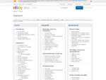 Die eBay-Website ist in fünf Bereiche unterteilt Kaufen, Verkaufen, Mein eBay, Gemeinschaft and H
