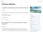 Recommend festivals in Florence