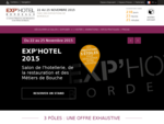 Exp039;hotel - Le salon de l039;Hôtellerie, de la Restauration et des Métiers de Bouche.
