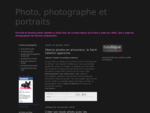 Photo, photographe et portraits