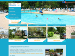 Camping l´Eau Vive à Dauphin dans le Luberon proche de Forcalquier. Chalet Mobil Home piscine ja...