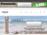 Kjøpe varmepumpe EcoConsult er offisielt distributør av Panasonic varmepumper. Se det store utvalge