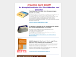 Creative Card bietet alles rund um Plastikkarten wie Kundenkarten, Magnetkarten, Drucker, Ausweis