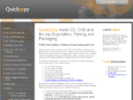 QuickCopy CD and DVD Packaging, Replication and Printing | Perth