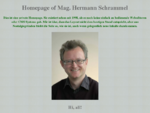 Private Homepage von Mag. Schrammel, mit Links zu Ebreichsdorf, PGP, Pegasus, Liebesgedicht, G