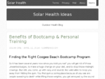 Solar Health Ideas | Outdoor Health Blog