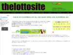 TheLottoSite, Lottery Wheeling Systems for Powerball, Euromillions, Lotto, etc.